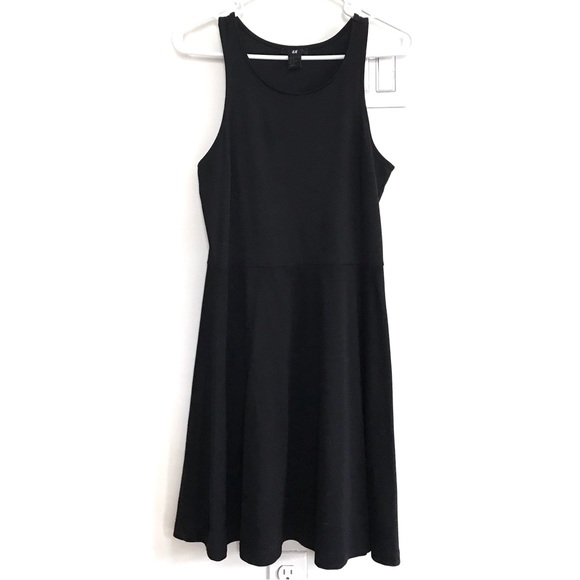 H&M Dresses & Skirts - H&M Black Fit and Flare Skater Dress Med